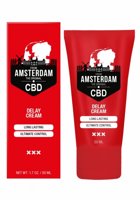 Крем-пролонгатор CBD from Amsterdam Delay Cream - 50 мл. - Shots Media BV - купить с доставкой в Элисте