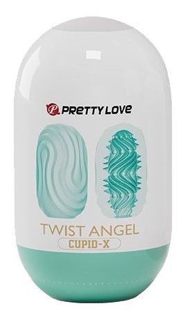 Бирюзовый мастурбатор-яйцо Twist Angel - Baile - в Элисте купить с доставкой