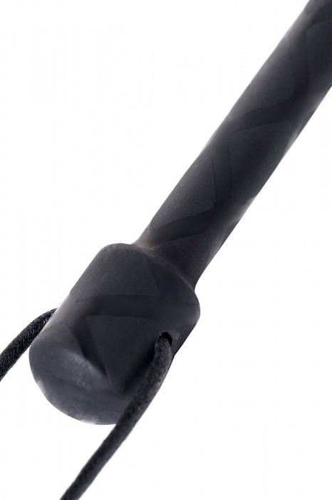 Чёрный стек с совой на кожаном наконечнике - 24 см. - ToyFa - купить с доставкой в Элисте