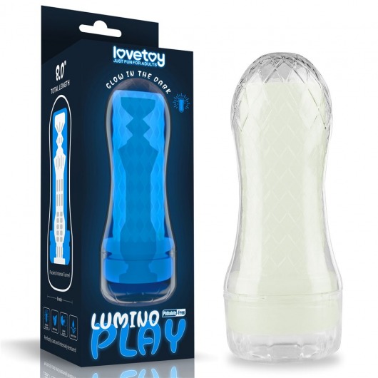 Светящийся в темноте мастурбатор Lumino Play Masturbator Pocketed - Lovetoy - в Элисте купить с доставкой