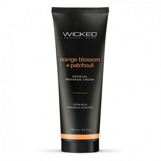 Массажный легкий крем WICKED Orange Blossom plus Patchouli - 120 мл. - Wicked - купить с доставкой в Элисте