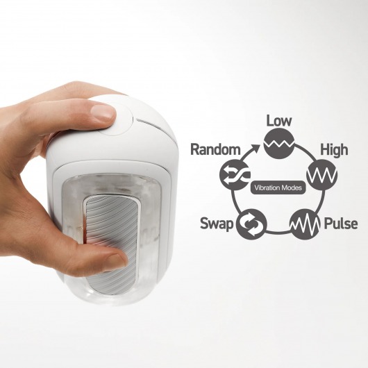 Белый мастурбатор Tenga Flip Zero Gravity с вибрацией - Tenga - в Элисте купить с доставкой