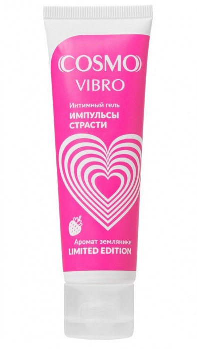 Возбуждающий гель на водно-силиконовой основе Cosmo Vibro с ароматом земляники - 50 гр. - Биоритм - купить с доставкой в Элисте