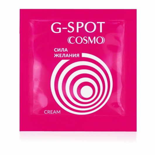 Стимулирующий интимный крем для женщин Cosmo G-spot - 2 гр. - Биоритм - купить с доставкой в Элисте