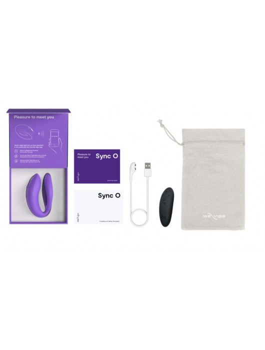 Фиолетовый вибратор для пар We-Vibe Sync O - We-vibe