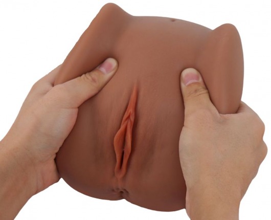 Мастурбатор Black Beauty - вагина и анус - S-HANDE - в Элисте купить с доставкой