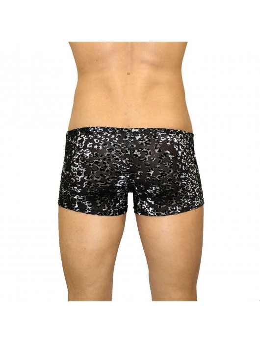 Мужские трусы-боксеры с леопардовым принтом под велюр - Romeo Rossi купить с доставкой