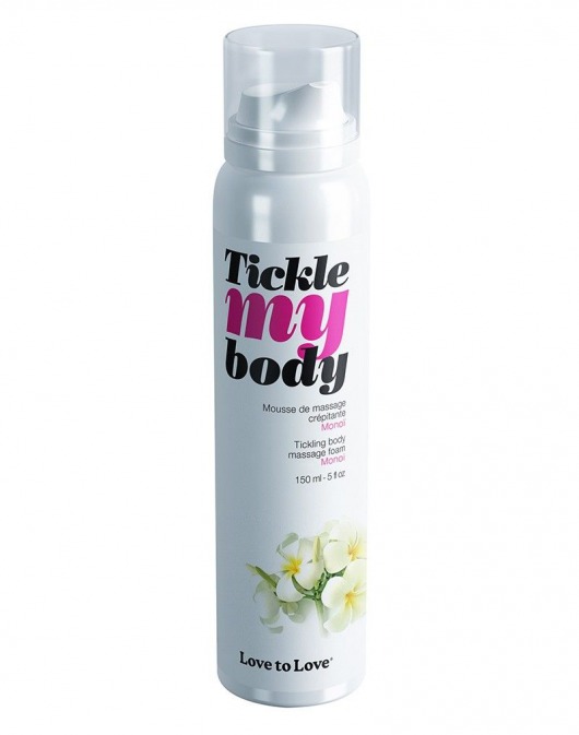 Массажная хрустящая пенка Tickle My Body Monoi с ароматом моной - 150 мл. - Love to Love - купить с доставкой в Элисте