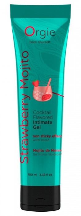 Съедобный интимный гель Orgie Lube Tube Cocktail Strawberry Mojito - 100 мл. - ORGIE - купить с доставкой в Элисте