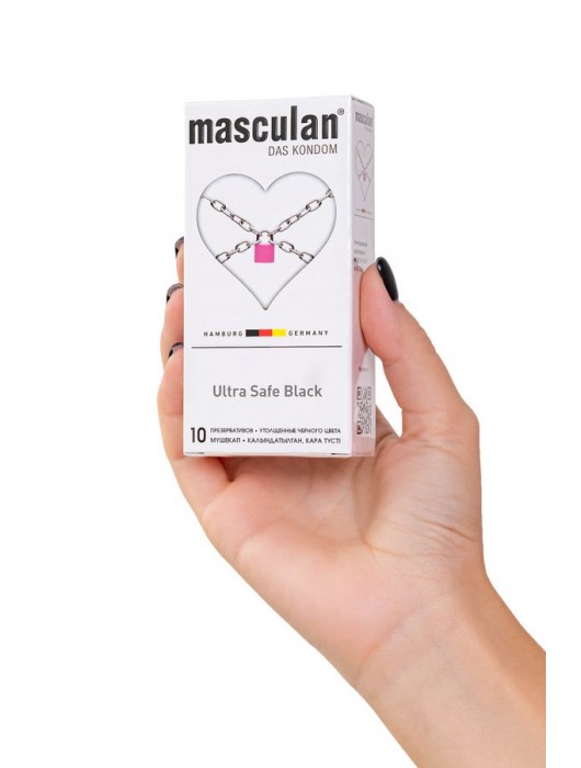 Ультрапрочные презервативы Masculan Ultra Safe Black - 10 шт. - Masculan - купить с доставкой в Элисте