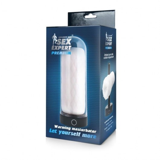 Оригинальный мастурбатор в колбе с нагревом - Sex Expert - в Элисте купить с доставкой