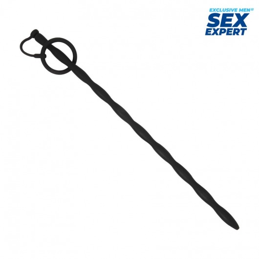 Черный стимулятор уретры Sex Expert - Sex Expert - купить с доставкой в Элисте