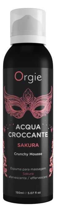 Хрустящая пенка для массажа Orgie Acqua Croccante Sakura с ароматом сакуры - 150 мл. - ORGIE - купить с доставкой в Элисте