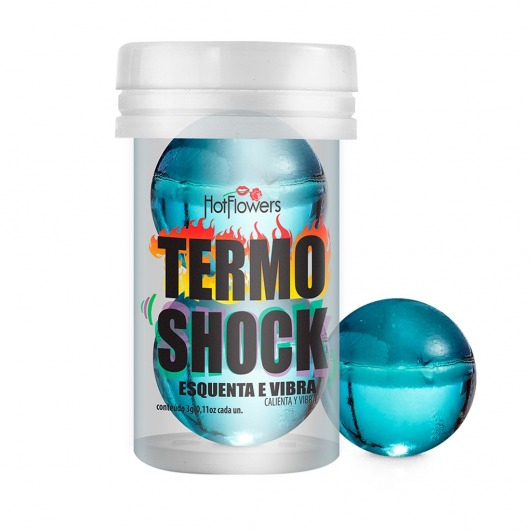 Интимный гель Termo Shock Hot Ball с разогревающе-покалывающим эффектом (2 шарика по 3 гр.) - HotFlowers - купить с доставкой в Элисте