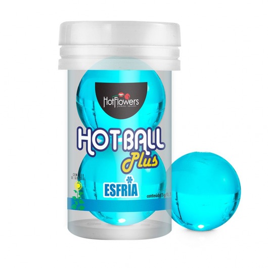 Лубрикант на масляной основе Hot Ball Plus с охлаждающим эффектом (2 шарика по 3 гр.) - HotFlowers - купить с доставкой в Элисте