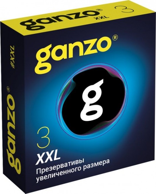 Презервативы увеличенного размера Ganzo XXL - 3 шт. - Ganzo - купить с доставкой в Элисте