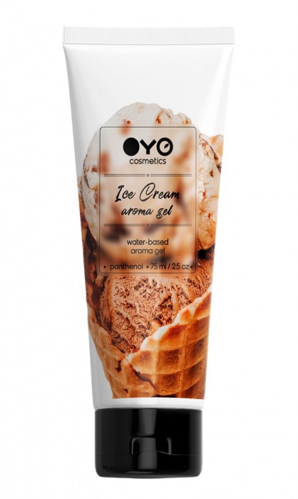 Лубрикант на водной основе OYO Aroma Gel Ice Cream с ароматом пломбира - 75 мл. - OYO - купить с доставкой в Элисте