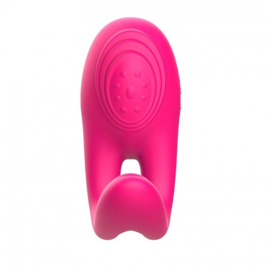 Розовое виброкольцо с пультом ДУ - I-MOON - в Элисте купить с доставкой