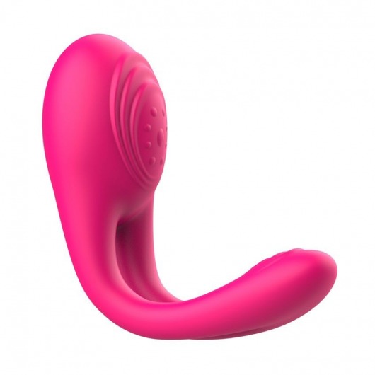 Розовое виброкольцо с пультом ДУ - I-MOON - в Элисте купить с доставкой