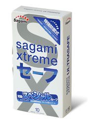 Презервативы Sagami Xtreme Ultrasafe с двойным количеством смазки - 10 шт. - Sagami - купить с доставкой в Элисте