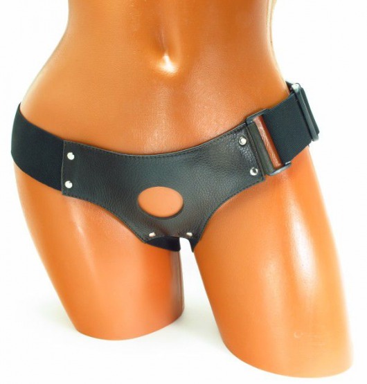 Трусики для страпона коричневого цвета - БДСМ Арсенал - купить с доставкой в Элисте