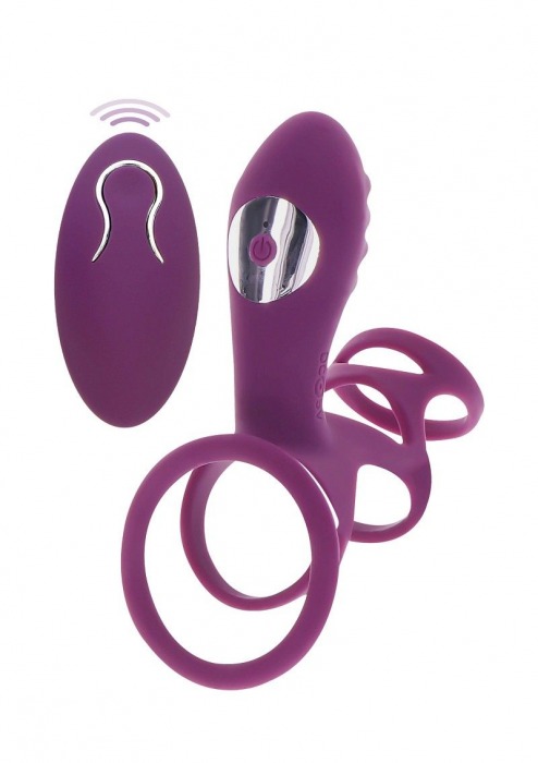 Фиолетовая эрекционная вибронасадка Halo Halo C-Ring Sleeve - Toy Joy - в Элисте купить с доставкой