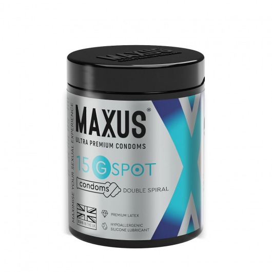 Гладкие презервативы Maxus G spot с двойной спиралью - 15 шт. - Maxus - купить с доставкой в Элисте