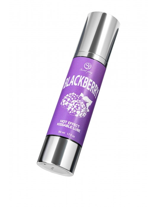 Массажное масло 2-в-1 Blackberry Hot Effect с разогревающим эффектом и вкусом ежевики - 50 мл. - Secret Play - купить с доставкой в Элисте