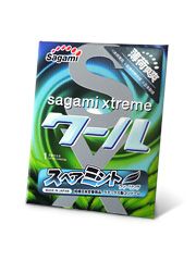 Презерватив Sagami Xtreme Mint с ароматом мяты - 1 шт. - Sagami - купить с доставкой в Элисте