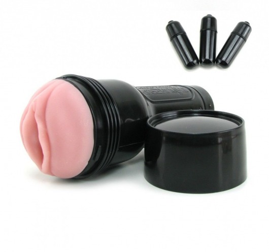 Мастурбатор-вагина Fleshlight - Vibro Pink Lady Touch с вибрацией - Fleshlight - в Элисте купить с доставкой