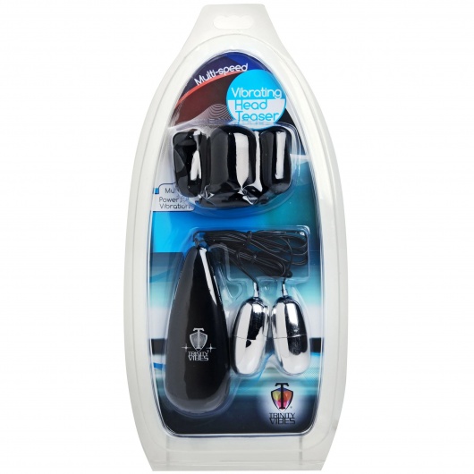 Черная стимулирующая насадка для головки полового члена Multi Speed Vibrating Penis Head Teaser - XR Brands - в Элисте купить с доставкой