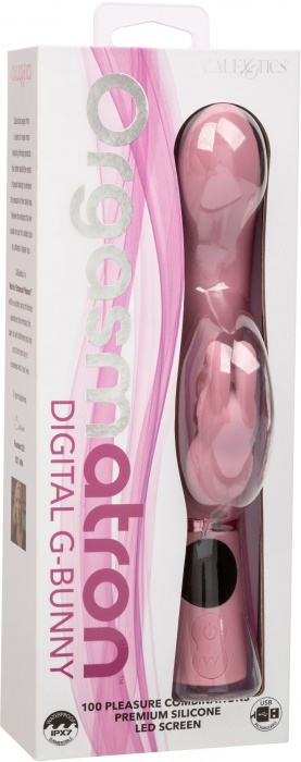 Розовый вибратор-кролик Orgasmatron Digital G-Bunny - 22,2 см. - California Exotic Novelties