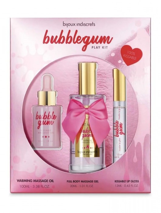 Набор средств для массажа и ласк Bubblegum Play Kit - Bijoux Indiscrets - купить с доставкой в Элисте