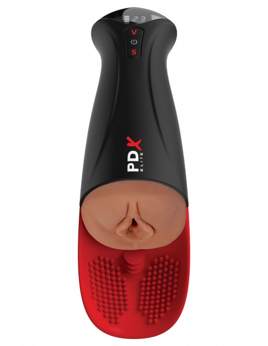 Мастурбатор-вагина в колбе с вибрацией Fuck-O-Matic Pro XL - Pipedream - в Элисте купить с доставкой