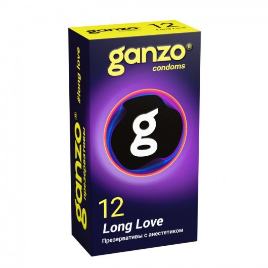 Презервативы с анестетиком для продления удовольствия Ganzo Long Love - 12 шт. - Ganzo - купить с доставкой в Элисте