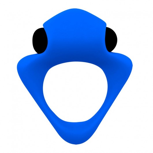 Синее эрекционное кольцо Wooomy Tribeс с вибрацией - Adrien Lastic - в Элисте купить с доставкой