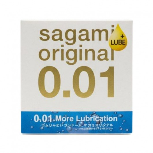 Увлажнённый презерватив Sagami Original 0.01 Extra Lub - 1 шт. - Sagami - купить с доставкой в Элисте