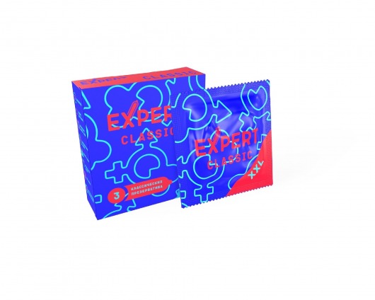 Презервативы увеличенного размера Expert Classic XXL - 3 шт. - Expert - купить с доставкой в Элисте