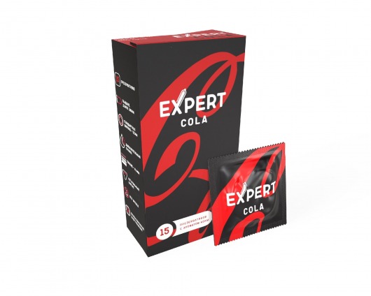 Презервативы с ароматом колы Expert Cola - 15 шт. - Expert - купить с доставкой в Элисте