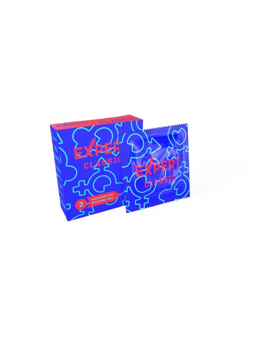 Классические презервативы Expert Classic - 3 шт. - Expert - купить с доставкой в Элисте