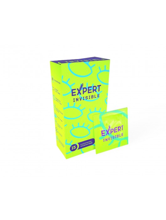 Ультратонкие презервативы Expert Invisible - 15 шт. - Expert - купить с доставкой в Элисте