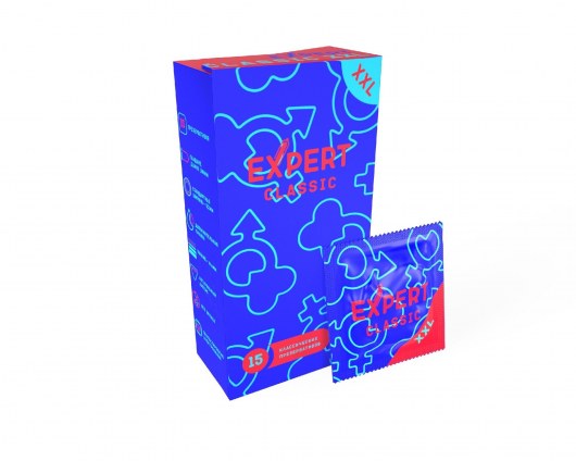 Презервативы увеличенного размера Expert Classic XXL - 15 шт. - Expert - купить с доставкой в Элисте