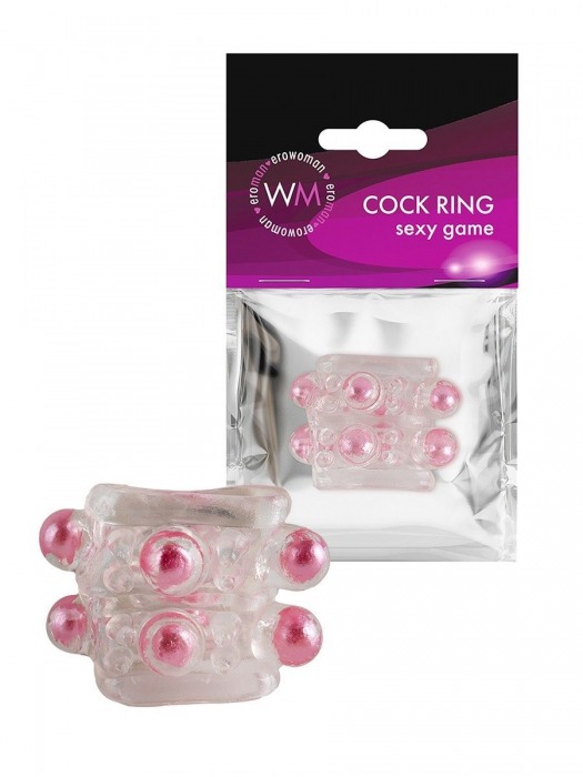 Прозрачная насадка на пенис с цветными шариками - Erowoman-Eroman - в Элисте купить с доставкой