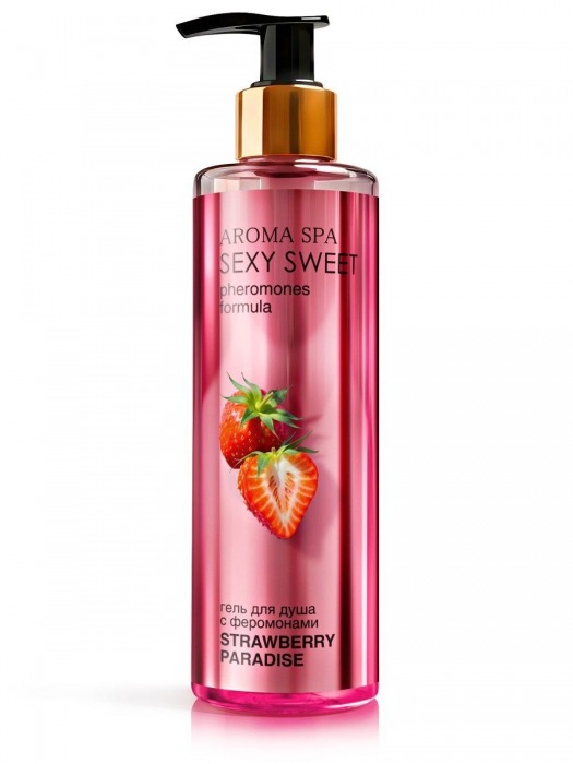 Гель для душа с феромонами и ароматом клубники Strawberry Paradise - 200 мл. -  - Магазин феромонов в Элисте