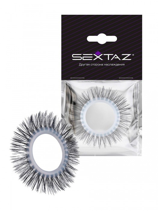 Круглое эрекционное кольцо с длинными «ресничками» - Sextaz - в Элисте купить с доставкой