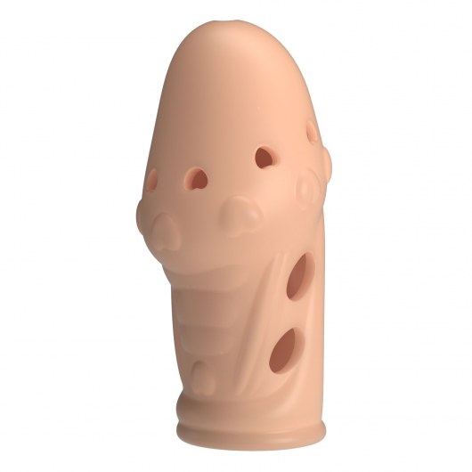 Телесная насадка на пенис Booker - 8 см. - Baile - в Элисте купить с доставкой