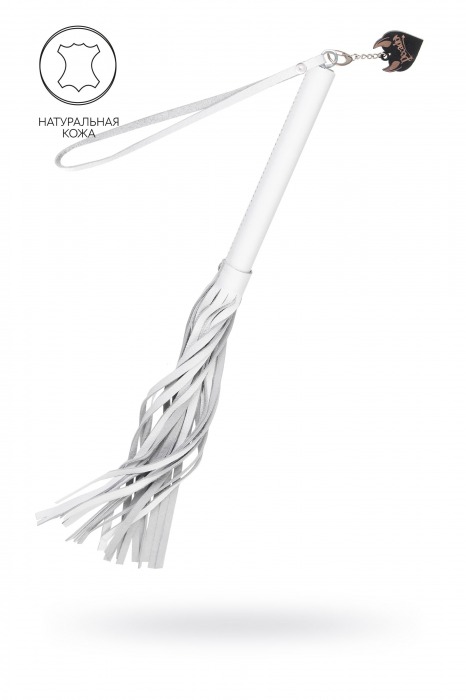 Белая кожаная плеть - 50 см. - Pecado - купить с доставкой в Элисте