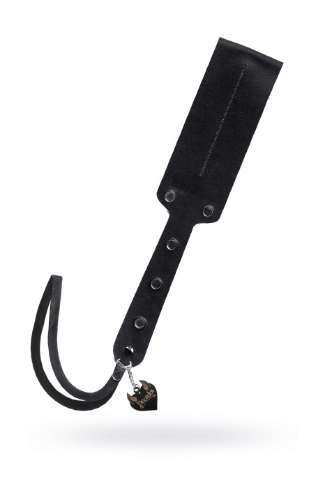 Черный кожаный пэддл - 32 см. - Pecado - купить с доставкой в Элисте