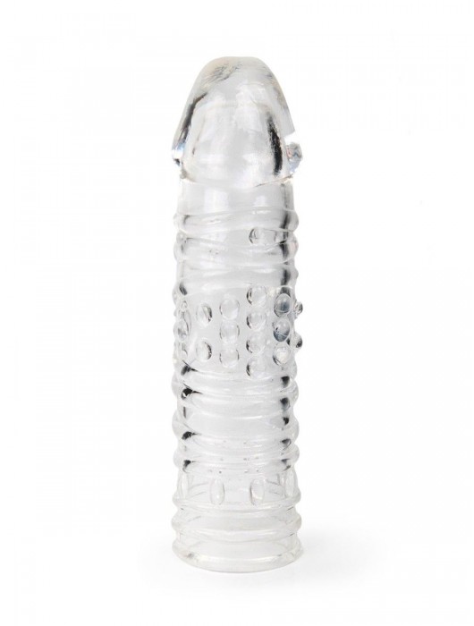 Прозрачная закрытая насадка на пенис - 17 см. - Sex Expert - в Элисте купить с доставкой