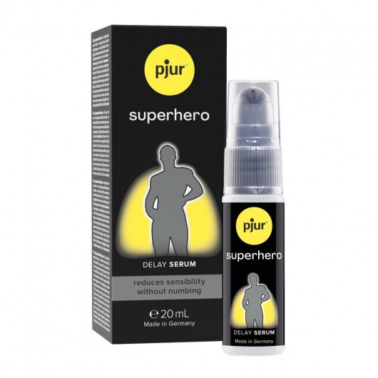 Пролонгатор-сыворотка pjur Superhero Delay Serum - 20 мл. - Pjur - купить с доставкой в Элисте